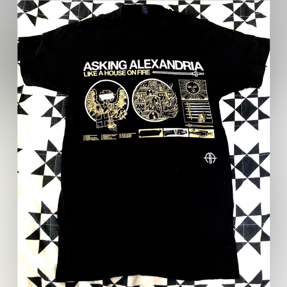 Asking Alexandria “Like A House On Fire” Tshirt 2020 Album Mens’ unisex XS NEW